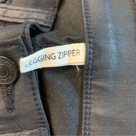 rag & bone Legging Zipper Jeans Navy Seal Size 26 - Picture 7 of 10